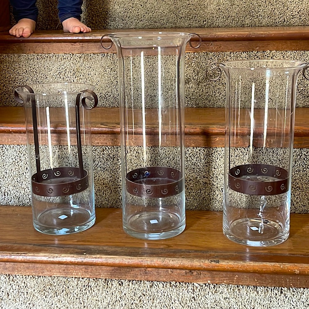 3 partylite candle holders. Great for wedding or holiday decorations!